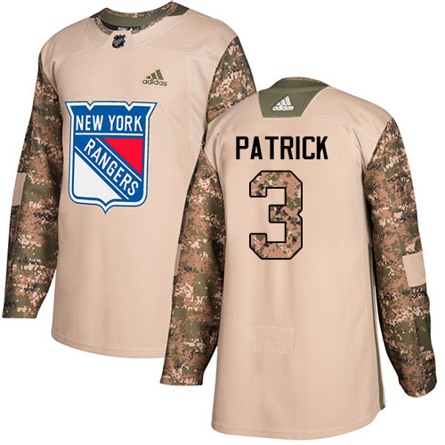 Adidas Rangers #3 James Patrick Camo Authentic Veterans Day Stitched NHL Jersey